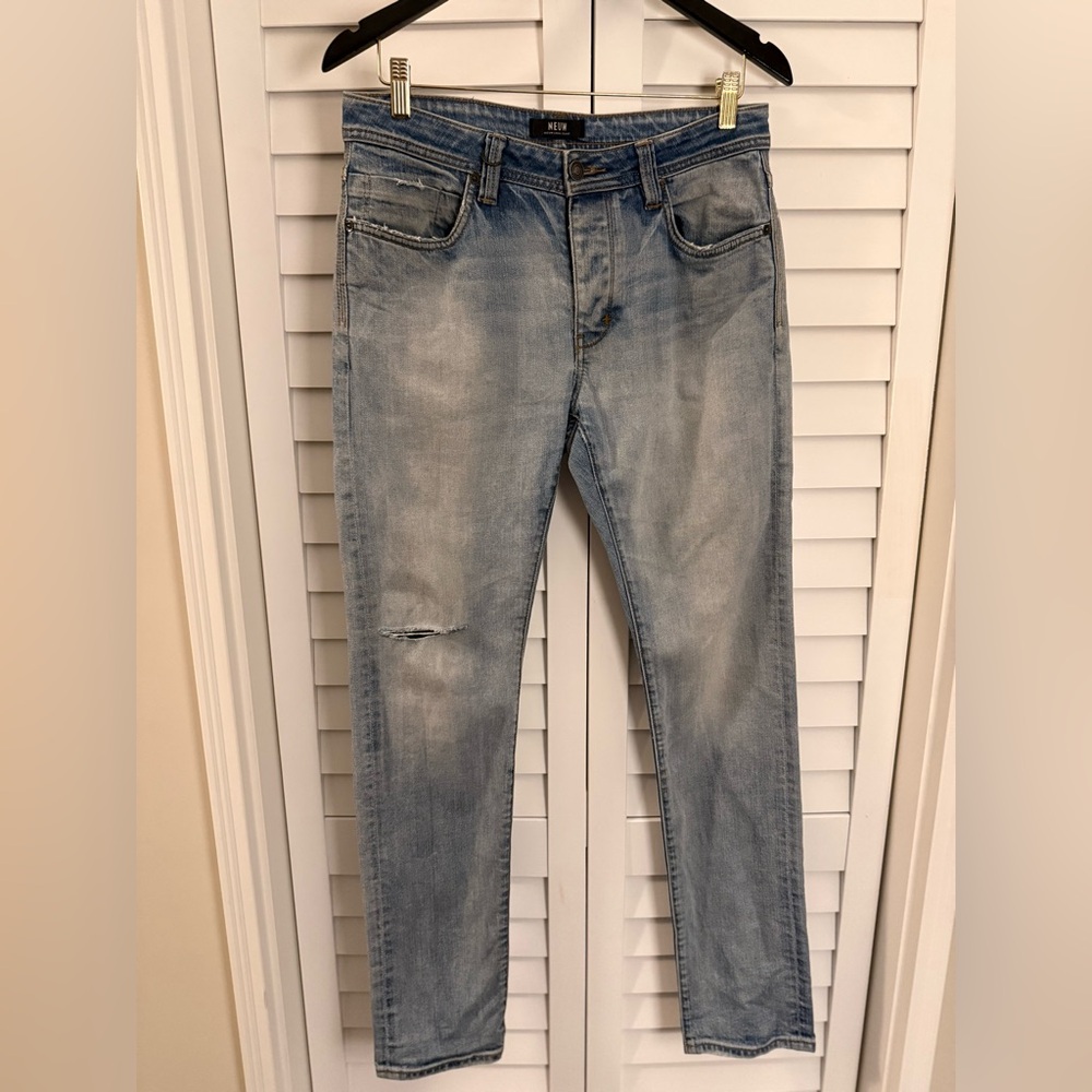 Neuw Men’s Iggy Skinny Light Blue Denim Jeans Size 31